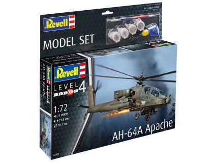 Revell 63824 ModelSet Helicopter - AH-64A Apache 1/72
