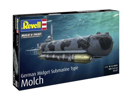 Revell 05187 German Midget Submarine Type Molch 1/72