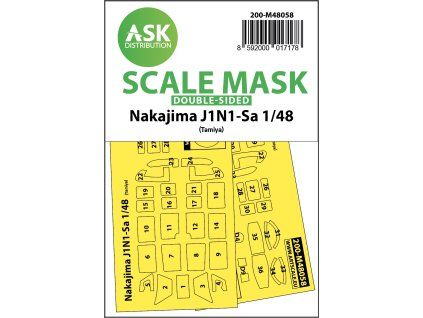 1/48 Nakajima J1N1-Sa double-sided express mask for Tamiya