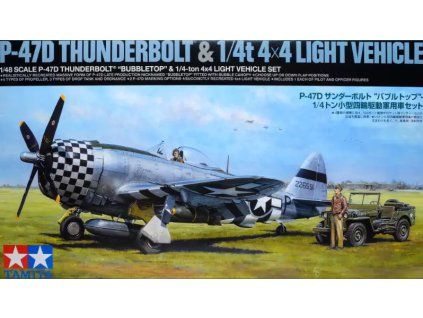 Tamiya 25214 P-47D Bubbletop + 4×4 1:48