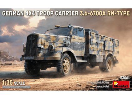 MiniArt 53061 1:35 3.6-6700A RN German Troop Carrier