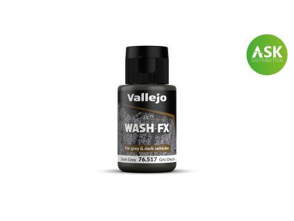 Vallejo Wash FX 76517 Dark Grey Color (35 ml)