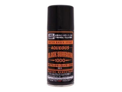 Aqueous Black Surfacer 1000 Spray (170 ml)