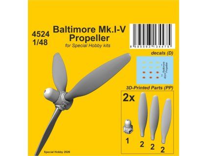 1/48 Baltimore Mk.I-V Propeller for SH kits