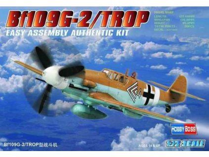 Hobby Boss 1/72 Bf 109G-2/Trop – Box artwork
