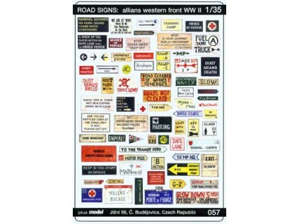 1/35 Road signs: allied western front WW II