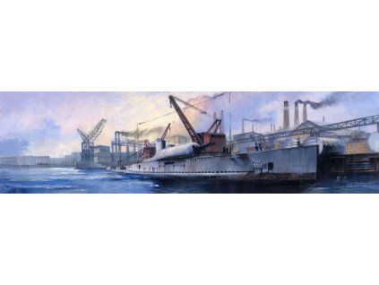 Hobby Boss 1/350 Surcouf – Box artwork
