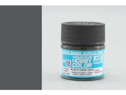 Aqueous Hobby Colors (10 ml) RLM74 Dark Gray
