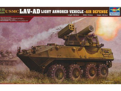 Trumpeter 1/35 USMC LAV-AD 00393 – Box artwork