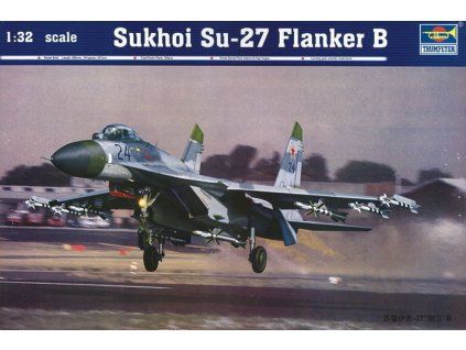 Trumpeter 1/32 Su-27 Flanker B 02224 – Kit box