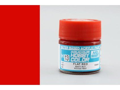 Aqueous Hobby Colors (10 ml) Flat Red