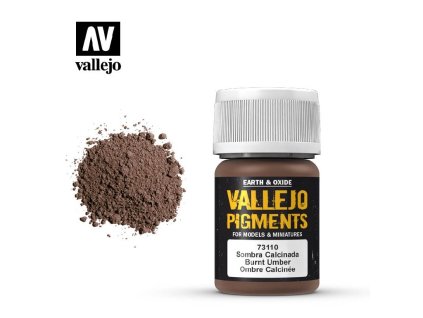 Vallejo Pigments 73110 Burnt Umber (35ml)