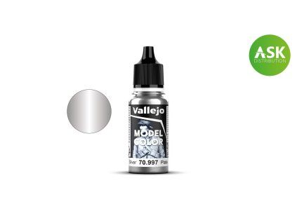 Vallejo Model Color 70997 Silver (18 ml)