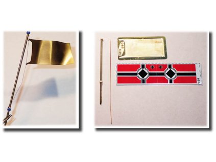 34735 166 sku 065 flag for dkm type vii c u boat border model