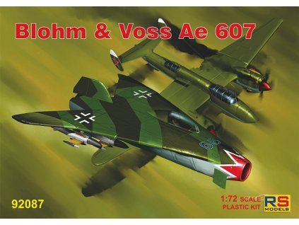 Plastikový model letadla 1/72 Blohm and Voss Ae 607  3 decal v. for Luftwaffe, USA, USSR