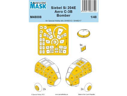 1/48 Siebel Si 204E/Aero C-3B Bomber MASK