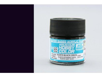 Aqueous Hobby Colors (10 ml) RLM70 Black Green