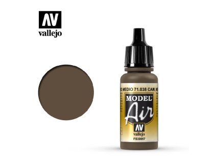 23113 model air vallejo camouflage medium brown 71038