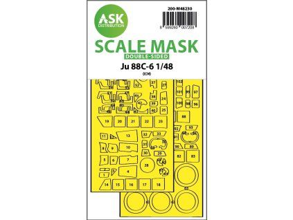 1/48 Ju 88C-6 double-sided express fit mask for ICM