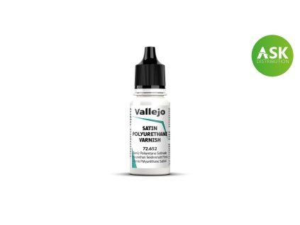 Vallejo Varnish 72652 Satin Polyurethane Varnish (18 ml)