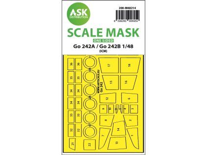 1/48 Gotha Go 242A / Go 242B one-sided express fit mask for ICM