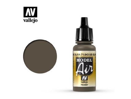 Vallejo Model Air 71043 US Olive Drab (17ml)