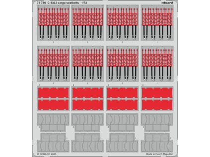C-130J cargo seatbelts 1/72 recommended for ZVEZDA