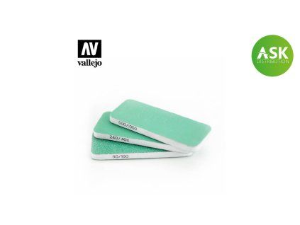 Vallejo T04003 brusné houbičky x3 (80x30x6mm)