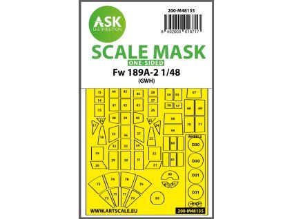 1/48 Fw 189A-2 one-sided express mask for GWH