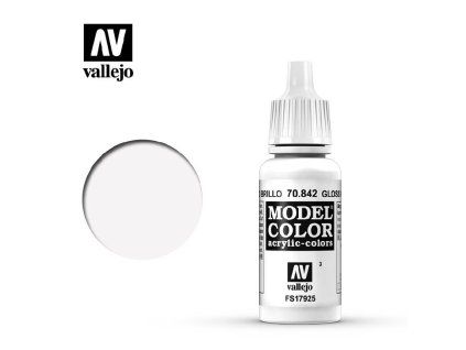 Vallejo Model Color 70842 Gloss White (18 ml)