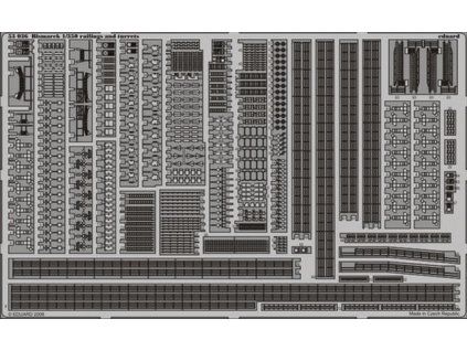 Bismarck railings and turrets 1/350 recommended for REVELL