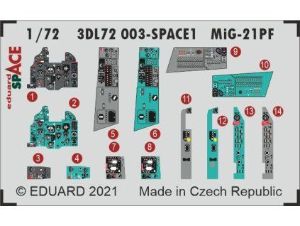 MiG-21PF SPACE 1/72 recommended for EDUARD