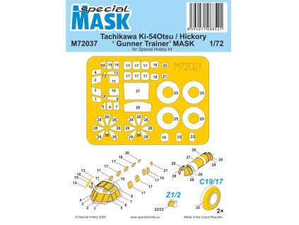 1/72 Tachikawa Ki-54Otsu / Hickory ‘ Gunner Trainer’ MASK
