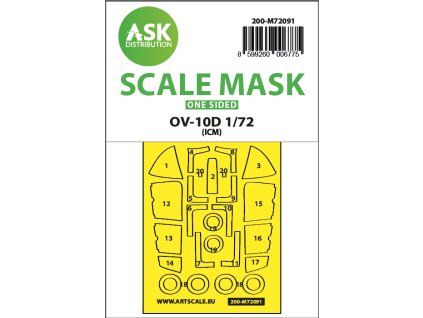 1/72 OV-10D Bronco one-sided express fit mask for ICM