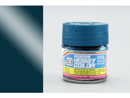 Aqueous Hobby Colors (10 ml) Metallic Blue Green