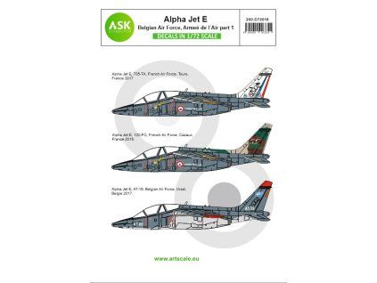 1/72 Alpha Jet E Belgian AF, Armeé de l´Air part 1