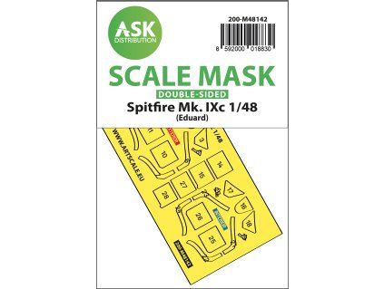 1/48 Spitfire Mk.IXc double-sided express fit mask for Eduard
