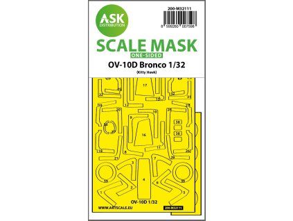 1/32 OV-10D Bronco one-sided express fit mask for Kitty Hawk