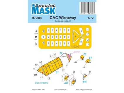 1/72 CAC Wirraway Mask