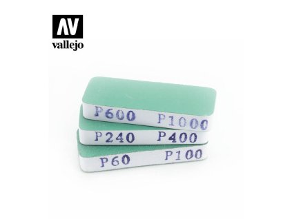 25032 vallejo hobby tools flexi sanders dual grit 80x30x12mm t04004