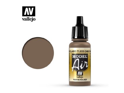 Vallejo Model Air 71035 Camouflage Pale Brown (17ml)