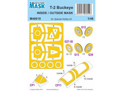 1/48 T-2 Buckeye Inside/Otside MASK