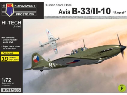 1/72 Avia B-33/IL-10 "Beast" - KPH7205 Kovozávody
