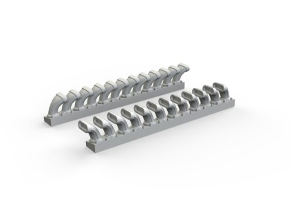 P-400 exhaust stacks 1/48 recommended for EDUARD