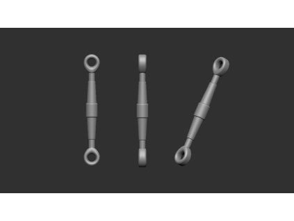 1/32 Turnbuckles 50 pc. - half and half 7,5mm - 1,1mm / 7,0mm - 1,0mm