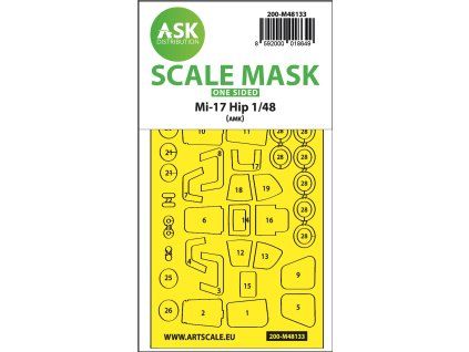 1/48 Mil Mi-17Hip one-sided express mask for AMK