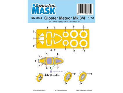 1/72 Gloster Meteor Mk.3/4 MASK