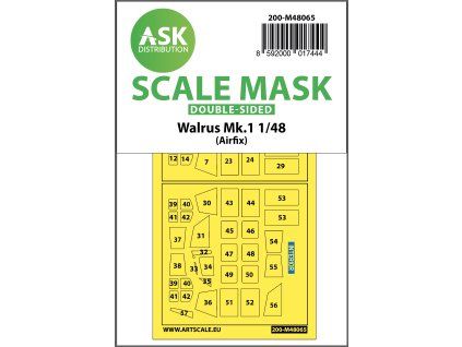1/48 Walrus Mk.1 double-sided mask for Airfix