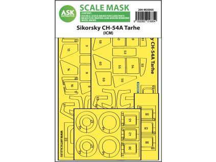 1/35 Sikorsky CH-54A Tarhe double-sided express fit mask for ICM