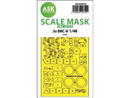 1/48 Ju 88C-6 one-sided express fit mask for ICM